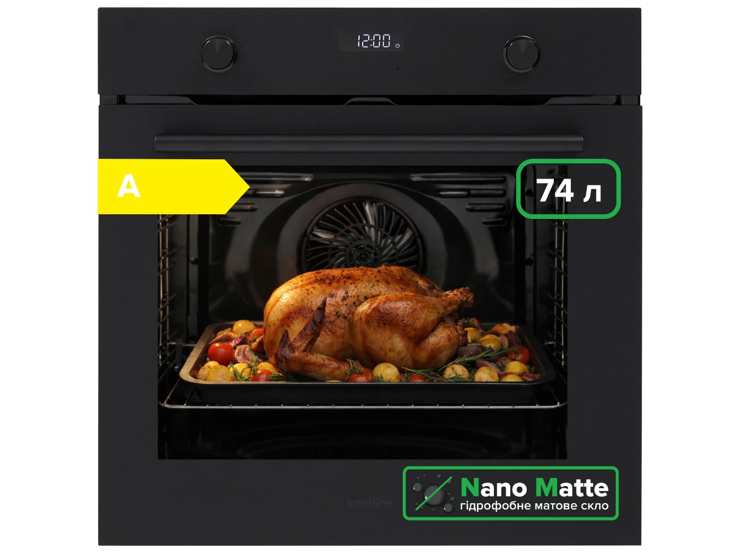 Духова шафа Interline OEG 781 ETR BA Nano Matte — фото 2